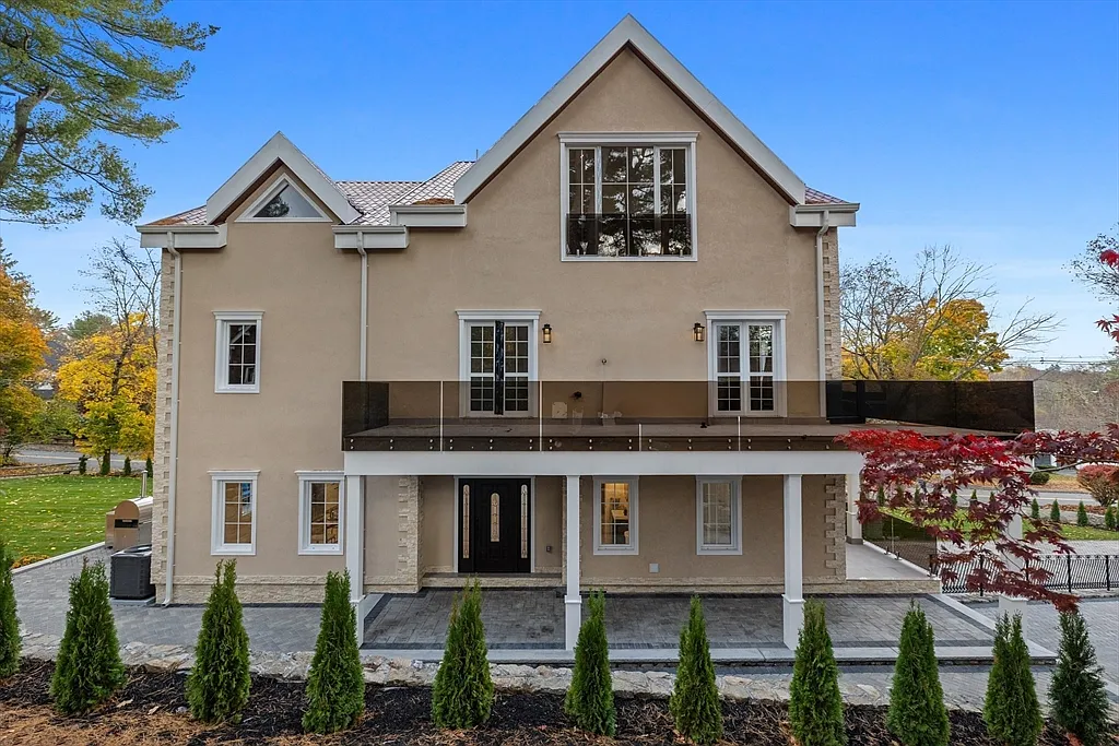 Exterior of the steel-framed residence